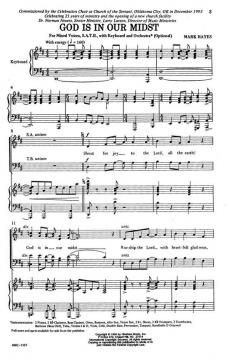 God Is In Our Midst von Mark Hayes 