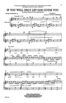 If You Will Only Let God Guide You von Georg Neumark 