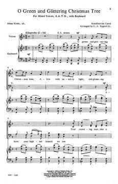 O Green And Glittering Christmas Tree 