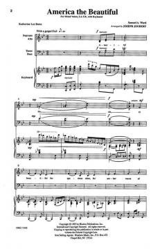 America The Beautiful von Samuel A. Ward 