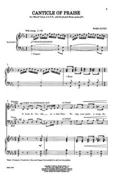 Canticle Of Praise von Mark Hayes 
