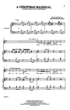 A Christmas Madrigal von Christopher Boodle 