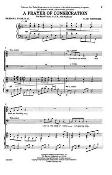 A Prayer Of Consecration von David Schwoebel 