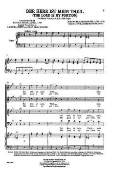 The Lord Is My Portion von Johann Fr. PeterJohann Fr. Peter 