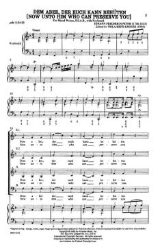Now Unto Him Who Can Preserve You von Johann Fr. PeterJohann Fr. PeterNola Reed Knouse 