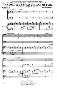 The Lord Is My Strength And My Song von David Schwoebel 