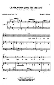 Christ, Whose Glory Fills The Skies von Robert J. Powell 