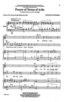 Prayer Of Teresa Of Avila von Kenneth LowenbergKenneth Lowenberg 
