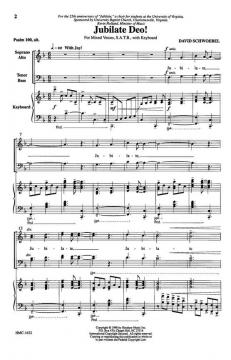 Jubilate Deo! von David Schwoebel 