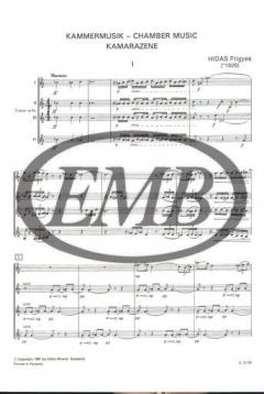Chamber Music For 4 Horns von Frigyes Hidas im Alle Noten Shop kaufen