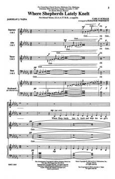 Where Shepherds Lately Knelt von Carl Schalk 