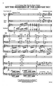 Let The Redeemed Of The Lord Say So! von Eugene Butler 