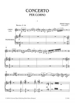 Horn Concerto von Frigyes Hidas für Horn und Klavier