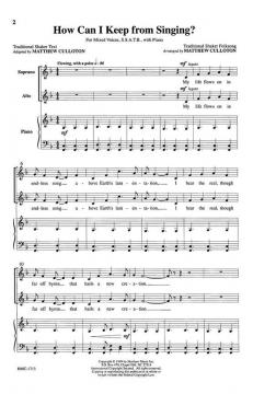 How Can I Keep From Singing? von Robert Lowry 