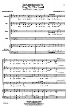 Sing To The Lord von Kenney PotterKenney Potter 
