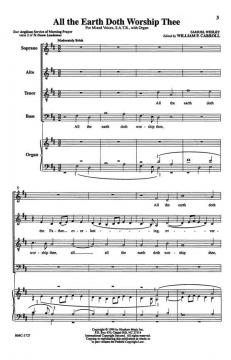 All The Earth Doth Worship Thee von Samuel Sebastian Wesley 