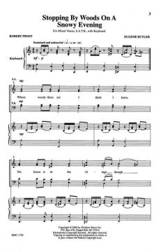 Stopping By Woods On A Snowy Evening von Eugene Butler 