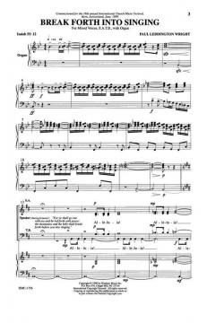 Break Forth Into Singing von Paul Leddington WrightPaul Leddington Wright 