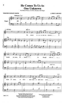 He Comes To Us As One Unknown von J. Bert CarlsonJ. Bert Carlson 