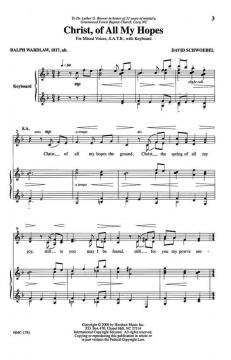 Christ, Of All My Hopes von David Schwoebel 