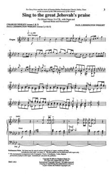 Sing To The Great Jehovah's Praise von Paul Leddington WrightPaul Leddington Wright 