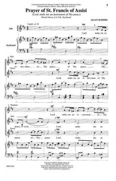 Prayer Of St Francis Of Assisi von Allen Koepke 