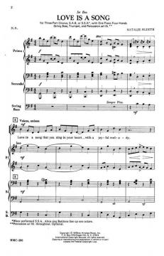 Love Is A Song von Natalie Sleeth 