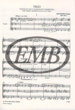 Trio von Sándor Reschofsky für 3 Trompeten im Alle Noten Shop kaufen