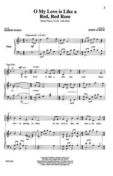 O My Love Is Like A Red, Red Rose 