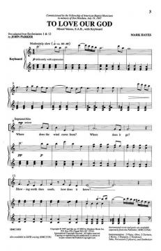 To Love Our God von Mark Hayes 