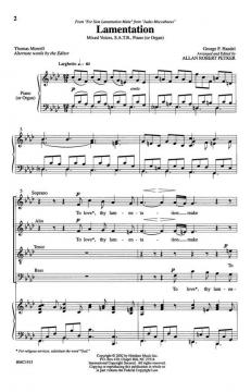 Lamentation von Georg Friedrich Händel 