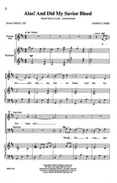 Alas! And Did My Savior Bleed von Sandra T. Ford 