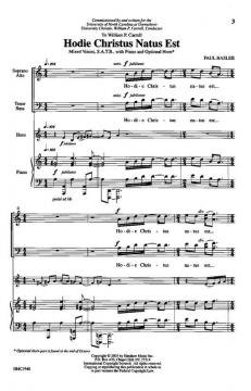 Hodie Christus Natus Est von Paul Basler 