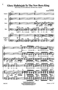 Glory Hallelujah To The New Born King von Mark Butler 