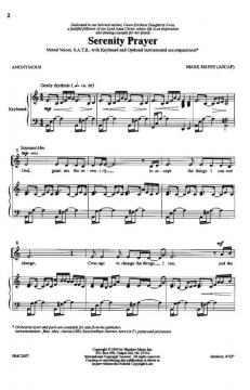Serenity Prayer von Mark Hayes 