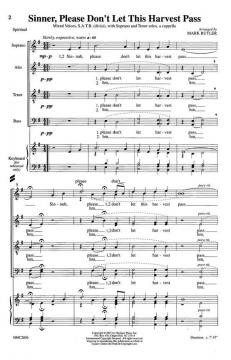 Sinner, Please Don't Let This Harvest Pass von Mark Butler 