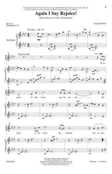 Again I Say, Rejoice von Allen Pote 