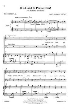 It Is Good To Praise Him! von Larry Shackley 