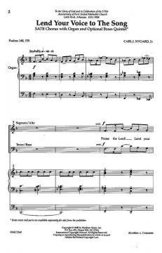 Lend Your Voice To The Song von Carl Nygard 