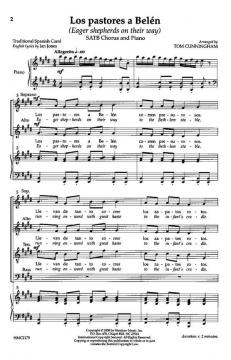 Los Pastores A Belen von Thomas Cunningham 