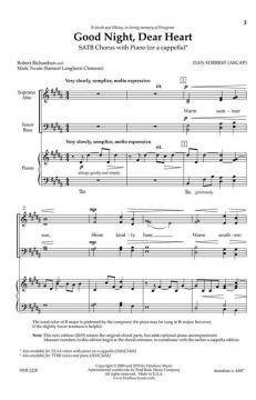 Good Night, Dear Heart von Dan Forrest 