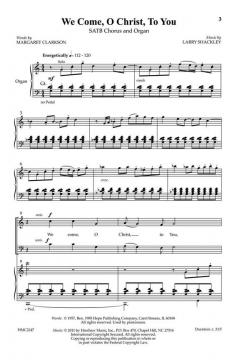 We Come, O Christ, To You von Larry Shackley 