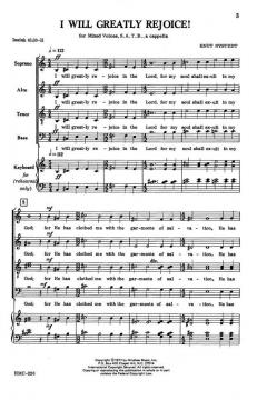 I Will Greatly Rejoice von Knut Nystedt 