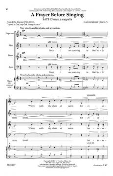 A Prayer Before Singing von Dan Forrest 