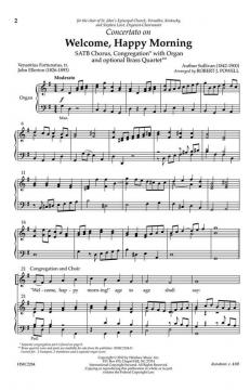 Concertato On Welcome, Happy Morning von Arthur Seymour Sullivan 