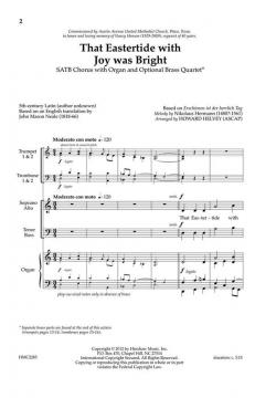 That Eastertide With Joy Was Bright 