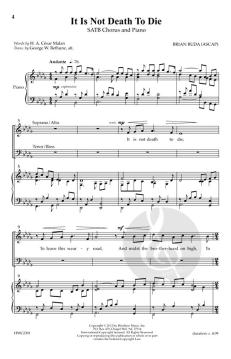 It Is Not Death To Die von Brian Buda 