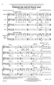 Entreat Me Not To Leave You von Dan Forrest 