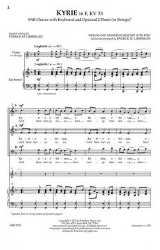 Kyrie in F, KV 33 von Wolfgang Amadeus Mozart 