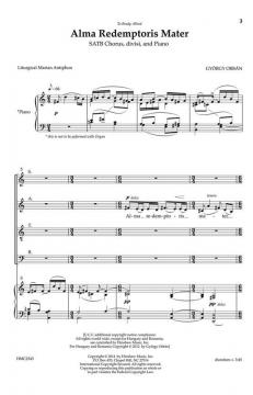 Alma Redemptoris Mater von György Orban 